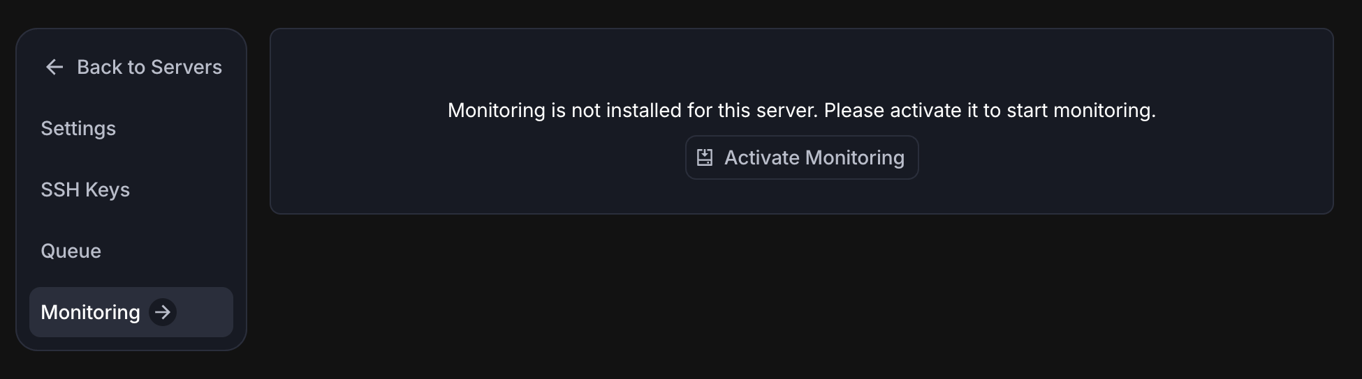 Activate Monitoring