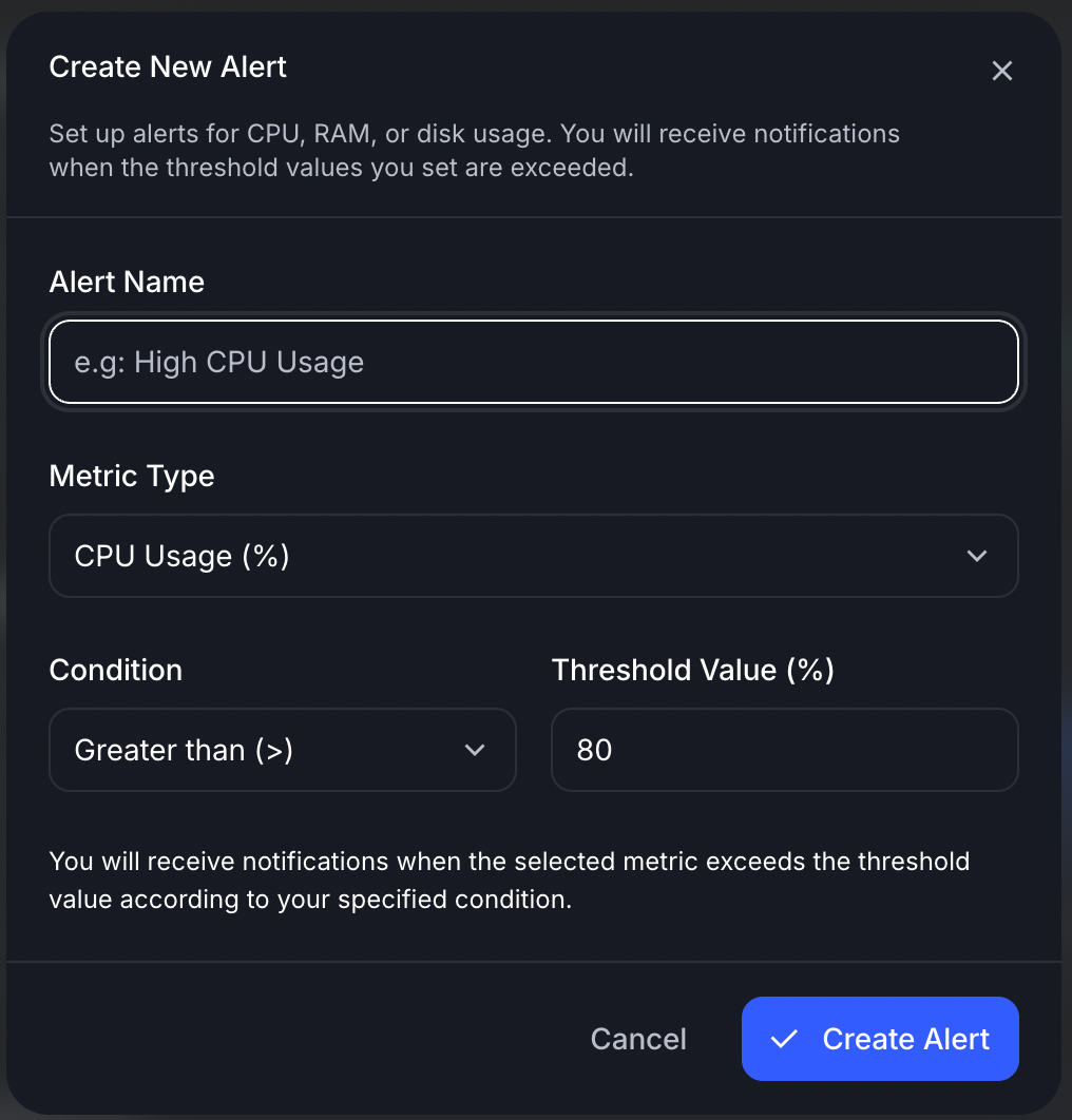Add Alert